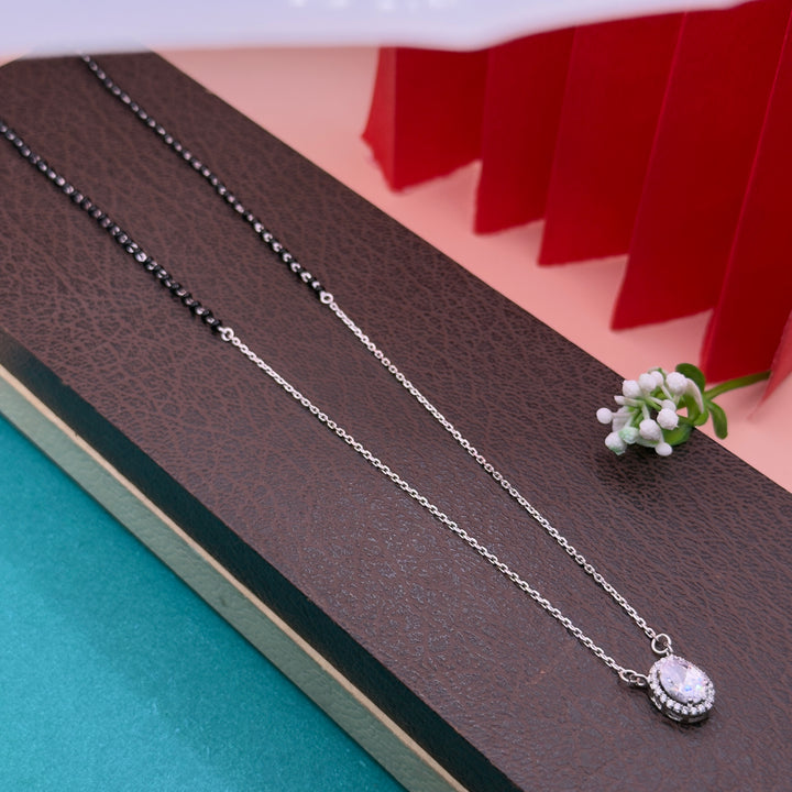 925 Silver Solitaire CZ Mangalsutra