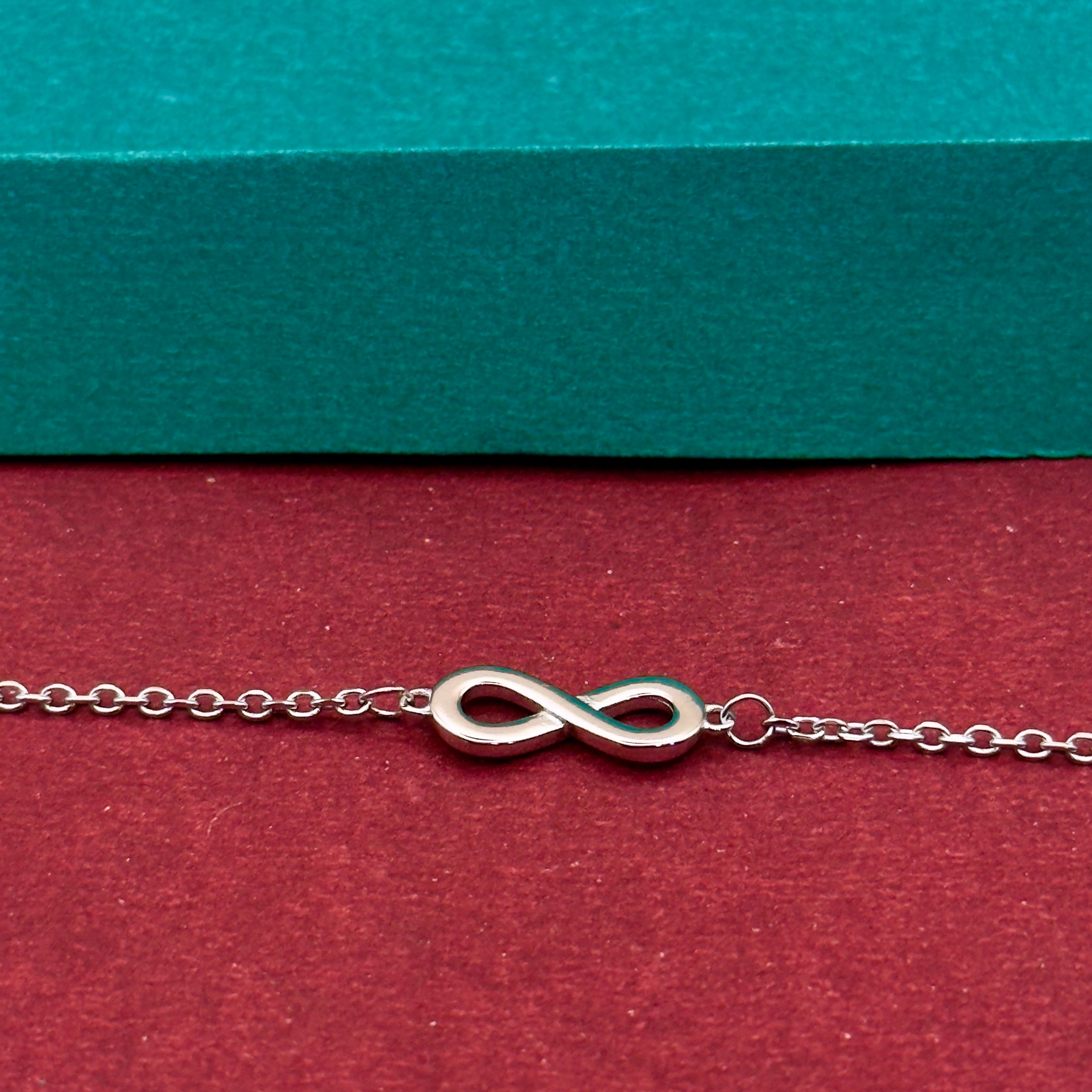 925 Silver Infinity Charm Bracelet