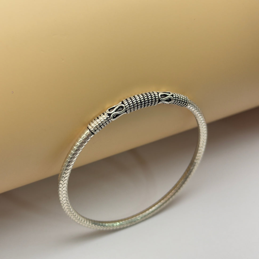 Elegant Antique Finish 92.5 Silver Kada for Women