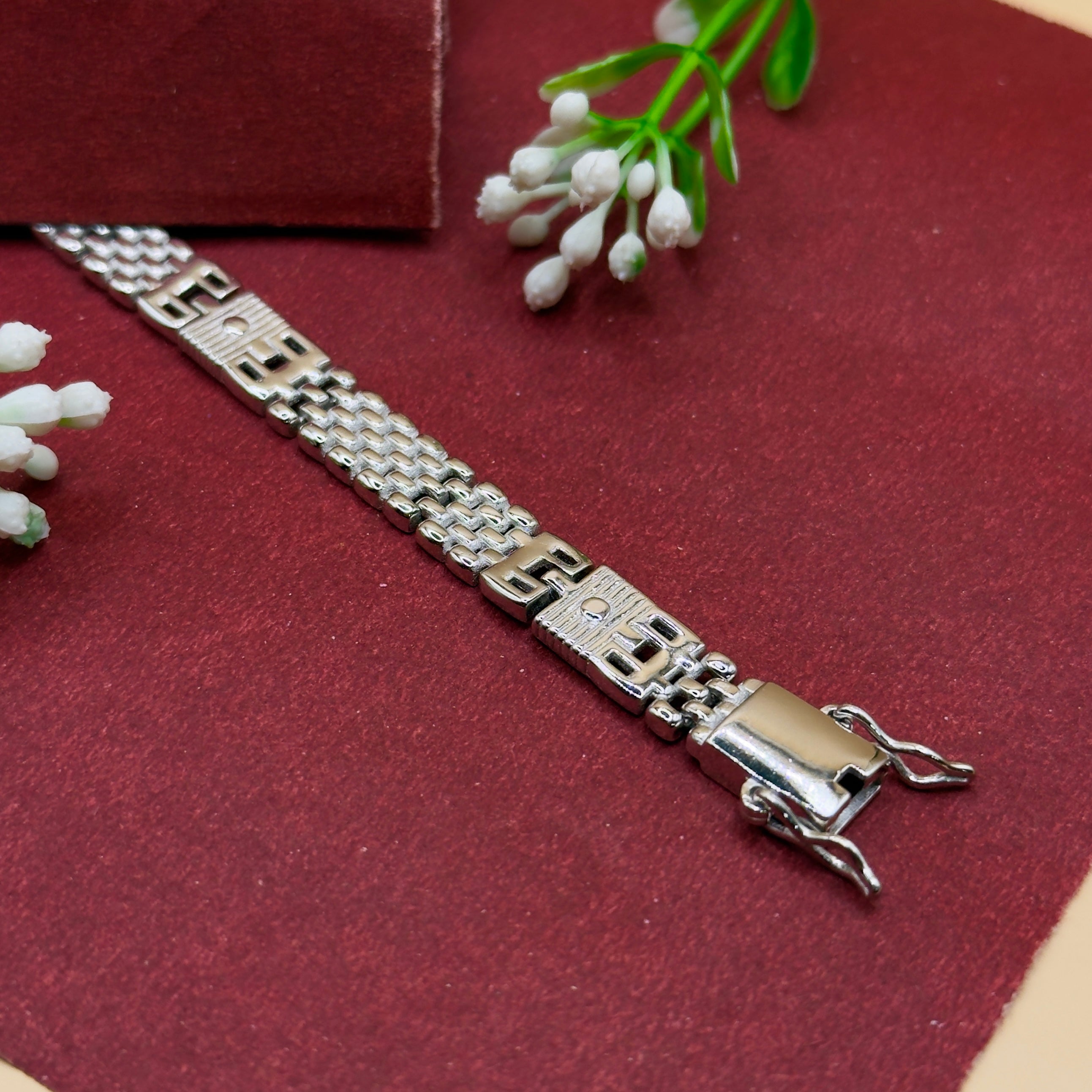 925 Silver Men’s Designer Chain Bracelet