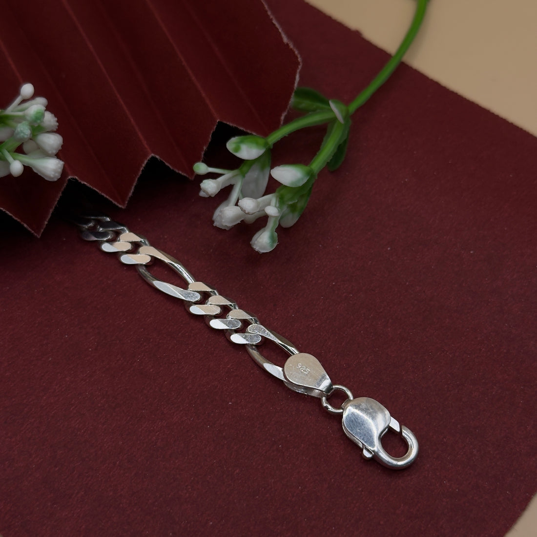 Sachin 92.5 Silver Men’s Bracelet