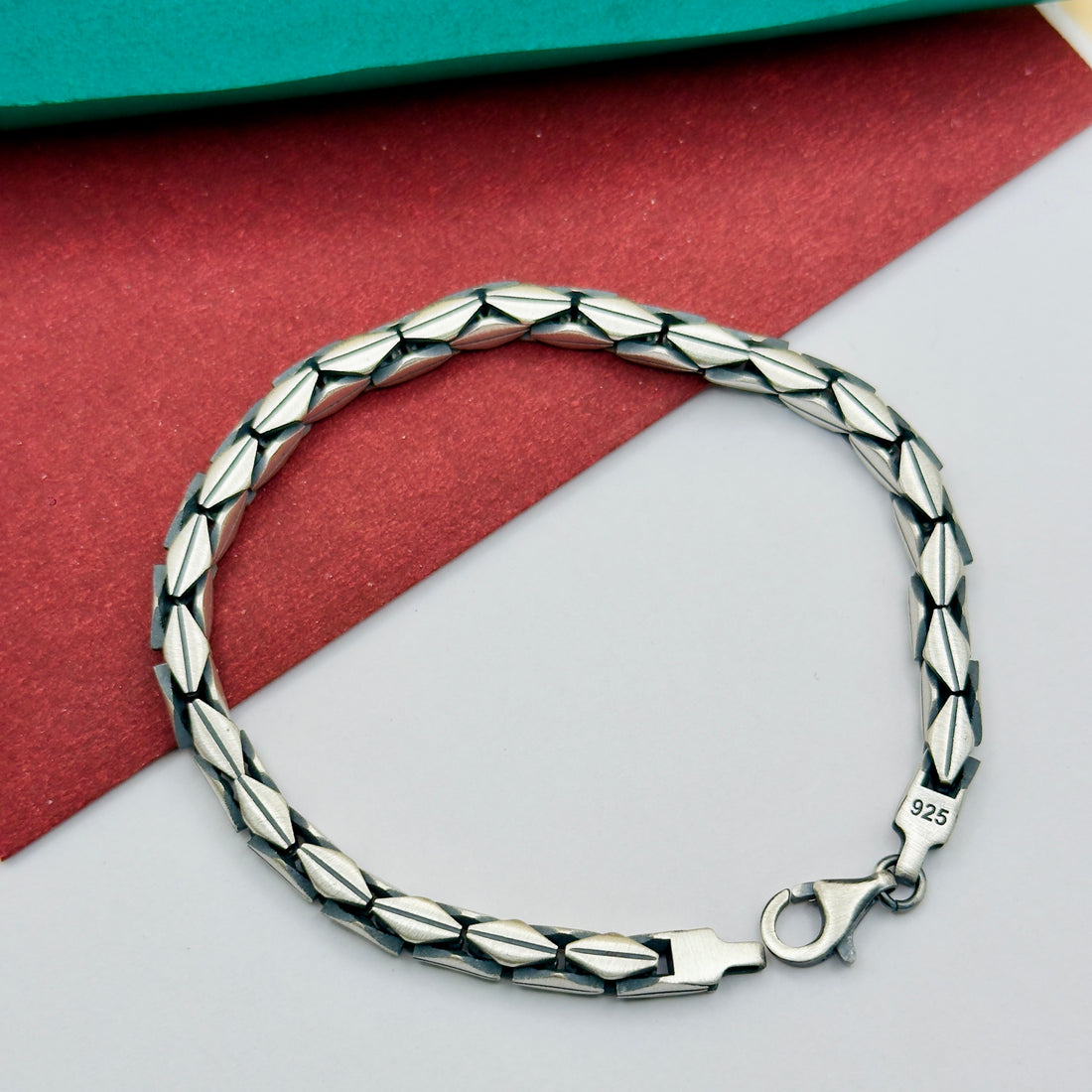 Handcrafted 925 Silver Bold Link Bracelet