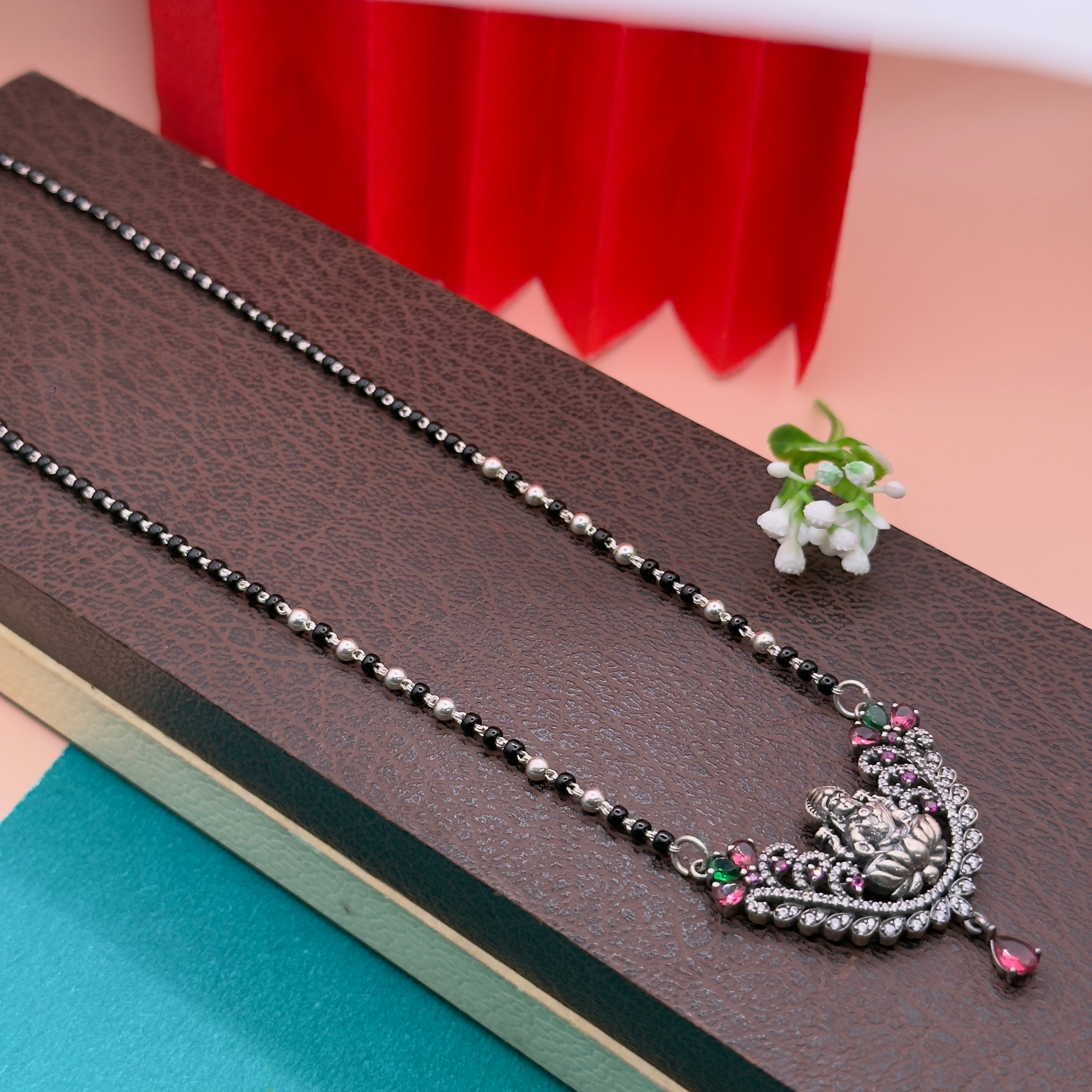 Handmade 925 Silver Traditional Laxmi Ji Mangalsutra