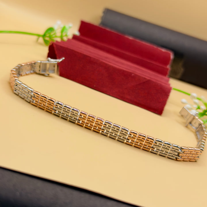 925 Silver Dual-Tone Designer Bracelet
