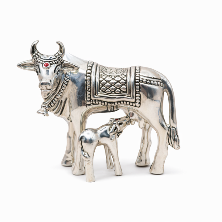 999 Pure Silver Kamdhenu Cow