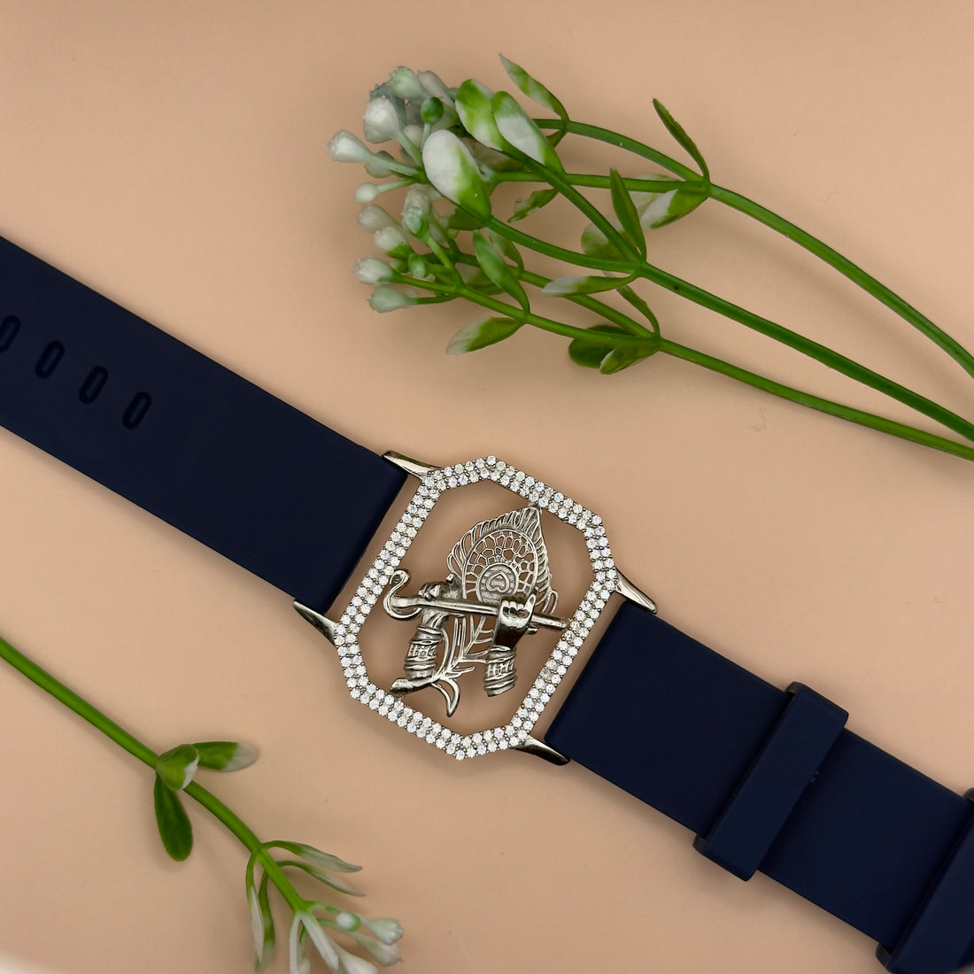 Divine Krishna Hexa – 925 Silver Unisex Watch Bracelet