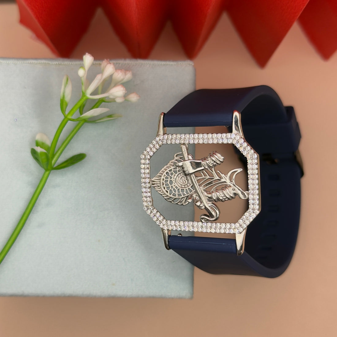 Divine Krishna Hexa – 925 Silver Unisex Watch Bracelet