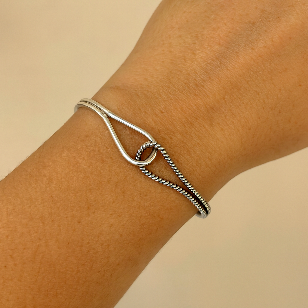Handcrafted Knot & Rope Design|925 Silver|